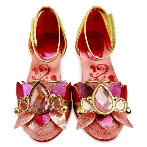 Aurora Costume Shoes Sleeping Beauty Princess Disney Store Size 13/1 Girls Kids - Picture 4 of 8